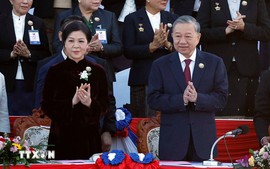 Tổng Bí thư Tô Lâm và Phu nhân dự Lễ kỷ niệm 50 năm Quốc khánh Lào