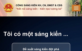 Tiếp nhận hơn 1.000 sáng kiến trên Cổng Sáng kiến KHCN và đổi mới sáng tạo