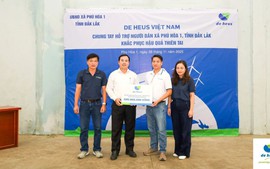 48.000 hộp sữa dừa và 1,1 tỷ đồng hướng về bà con vùng rốn lũ miền Trung