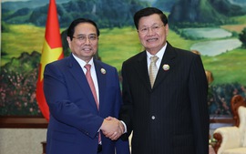 Thủ tướng Phạm Minh Chính hội kiến Tổng Bí thư, Chủ tịch nước Lào