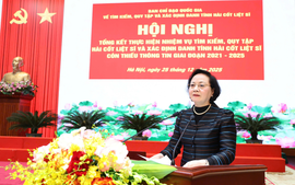 Đẩy mạnh công tác tìm kiếm, quy tập và xác định danh tính hài cốt liệt sĩ