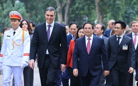Thủ tướng Tây Ban Nha Pedro Sánchez kết thúc chuyến thăm chính thức Việt Nam