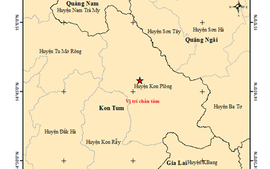 Liên tiếp xảy ra 6 trận động đất tại Kon Tum