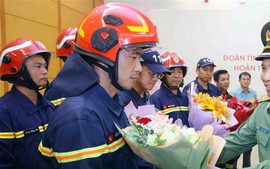 Lực lượng cứu hộ Việt Nam hoàn thành nhiệm vụ quốc tế tại Myanmar, trở về nước