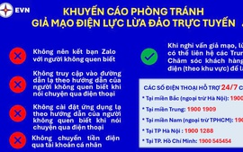 EVN khuyến cáo người dân cảnh giác với 'chiêu trò' giả mạo điện lực để lừa đảo trực tuyến