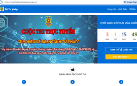 Phát động Cuộc thi trực tuyến ‘Tìm hiểu về Bộ, ngành Tư pháp’