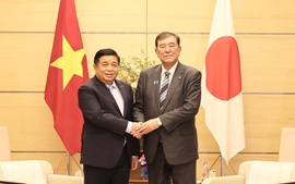 Phó Thủ tướng Nguyễn Chí Dũng hội kiến Thủ tướng Nhật Bản Ishiba Shigeru