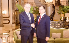 Phó Thủ tướng Bùi Thanh Sơn hội kiến Bộ trưởng Ngoại giao Azerbaijan Jeyhun Bayramov