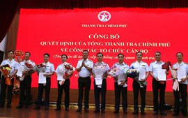 Công bố các quyết định về công tác cán bộ tại Thanh tra Chính phủ