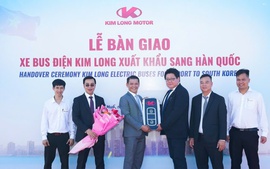 Xe bus điện Kim Long Motor Huế chính thức lăn bánh tại Hàn Quốc