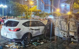 Tạm giữ hình sự tài xế ô tô có nồng độ cồn rất cao gây tai nạn liên hoàn