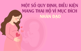 Infographics: Một số quy định, điều kiện mang thai hộ vì mục đích nhân đạo
