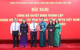Công bố Quyết định thành lập Đảng bộ Cơ quan Ủy ban Trung ương MTTQ Việt Nam