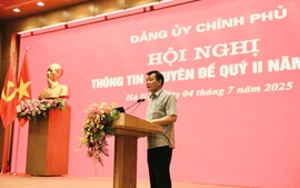 Đảng uỷ Chính phủ tổ chức hội nghị thông tin chuyên đề quý II
