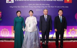 Tổng Bí thư Tô Lâm dự chiêu đãi cấp Nhà nước do Tổng thống Hàn Quốc chủ trì