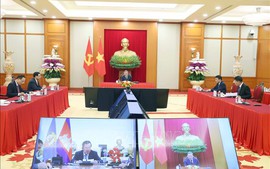 Tổng Bí thư Tô Lâm điện đàm với Chủ tịch Đảng Nhân dân Campuchia Hun Sen
