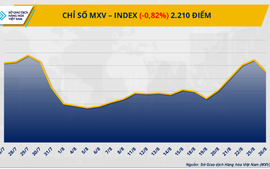 Áp lực bán mạnh cắt đứt đà tăng 4 phiên của MXV-Index