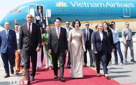 Chủ tịch nước Lương Cường bắt đầu chuyến thăm cấp Nhà nước Cộng hòa Ai Cập