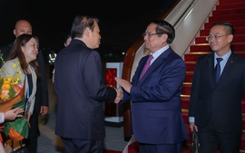 Thủ tướng Phạm Minh Chính tới Thiên Tân, bắt đầu chuyến công tác tại Trung Quốc