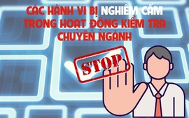 Infographics: Các hành vi bị nghiêm cấm trong hoạt động kiểm tra chuyên ngành