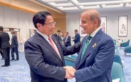 Thủ tướng Phạm Minh Chính gặp Thủ tướng Pakistan