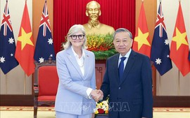 Tổng Bí thư Tô Lâm tiếp Toàn quyền Australia Sam Mostyn