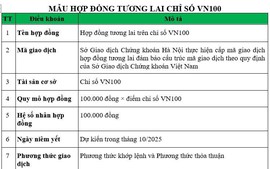 Hợp đồng tương lai VN100 sẵn sàng ra mắt tháng 10/2025
