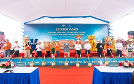 Khởi công trường liên cấp FPT tại đô thị Eco Central Park của nhà sáng lập Ecopark