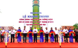 Quảng Trị khánh thành công trình tu bổ, tôn tạo và đón nhận bằng xếp hạng Di tích lịch sử quốc gia Bến phà II Long Đại