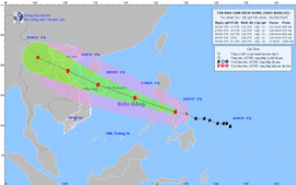 Bão BUALOI di chuyển nhanh gấp đôi các cơn bão khác