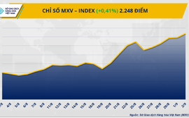 THỊ TRƯỜNG HÀNG HÓA: Dòng tiền chảy mạnh đẩy MXV-Index lên đỉnh gần 2 tháng
