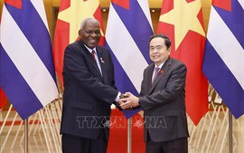 Chủ tịch Quốc hội Trần Thanh Mẫn hội đàm với Chủ tịch Quốc hội Cuba