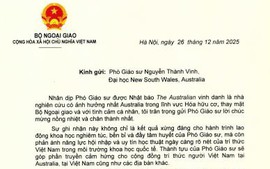 Trí thức Việt Nam được vinh danh tại Australia