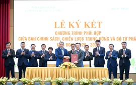 Tăng cường phối hợp trong nghiên cứu, tham mưu, xây dựng pháp luật