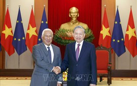 Tổng Bí thư Tô Lâm tiếp Chủ tịch Hội đồng châu Âu