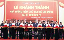 Tổng Bí thư Tô Lâm dự Lễ Khánh thành Nhà tưởng niệm Chủ tịch Hồ Chí Minh tại Di tích Đồi E2