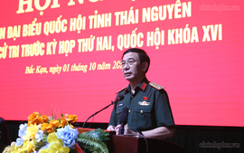Đại tướng Phan Văn Giang tiếp xúc cử tri tỉnh Thái Nguyên