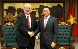 Phó Thủ tướng Nguyễn Văn Thắng tiếp Cố vấn đặc biệt Liên minh Nghị sĩ hữu nghị Nhật Bản-Việt Nam