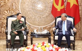 Tổng Bí thư, Chủ tịch nước Tô Lâm tiếp Phó Thủ tướng, Bộ trưởng Bộ Quốc phòng Lào
