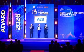 ACB lập cú đúp tại Giải thưởng Thương hiệu Vàng TPHCM 2026