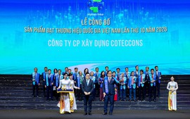 Coteccons lần thứ hai được vinh danh Thương hiệu quốc gia Việt Nam: Khẳng định năng lực nhà thầu Việt