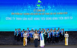 Biti's lập thành tích 10 kỳ liên tiếp đạt Thương hiệu quốc gia Việt Nam