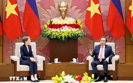 Chủ tịch Quốc hội Trần Thanh Mẫn hội kiến Thủ tướng Liechtenstein