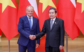 Chủ tịch Quốc hội Trần Thanh Mẫn hội kiến Thủ tướng Ba Lan Donald Tusk