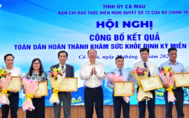 Cà Mau thuộc tốp 2 cả nước về khám sức khỏe toàn dân