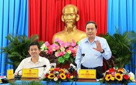 Chủ tịch Quốc hội Trần Thanh Mẫn kiểm tra, làm việc với Ủy ban Bầu cử TP. Cần Thơ