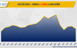 THỊ TRƯỜNG HÀNG HÓA: Giá bạc lao dốc hơn 9%, MXV-Index mất mốc 2.500 điểm