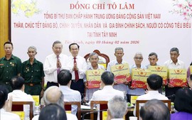 Tổng Bí thư Tô Lâm chúc Tết Đảng bộ, chính quyền, nhân dân Tây Ninh