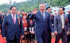 TỔNG THUẬT: Khởi công đồng loạt các trường nội trú liên cấp vùng biên giai đoạn 2