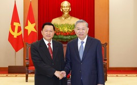 Tổng Bí thư Tô Lâm tiếp Đoàn đại biểu cấp cao Bộ Công an Lào